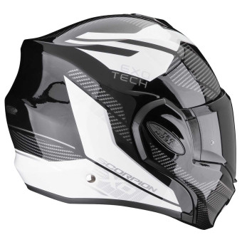 Scorpion Exo Tech Evo Animo Black White + Kit Bluetooth 5S