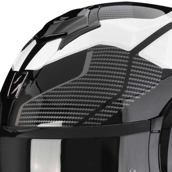 Scorpion Exo Tech Evo Animo Black White + Kit Bluetooth 5S