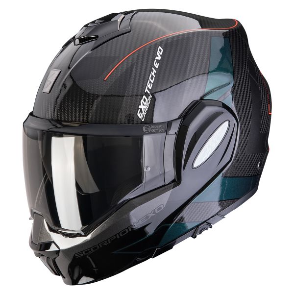 Klapp Scorpion Exo Tech Evo Carbon CAD Black Green Klapp Scorpion Exo Tech Evo Carbon CAD Black Green