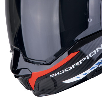 Scorpion Exo Tech Evo Carbon Cosy Black Blue Red + Kit bluetooth Exo-Com Link-1C