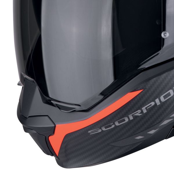 Scorpion Exo Tech Evo Carbon Cosy Matt Black Red