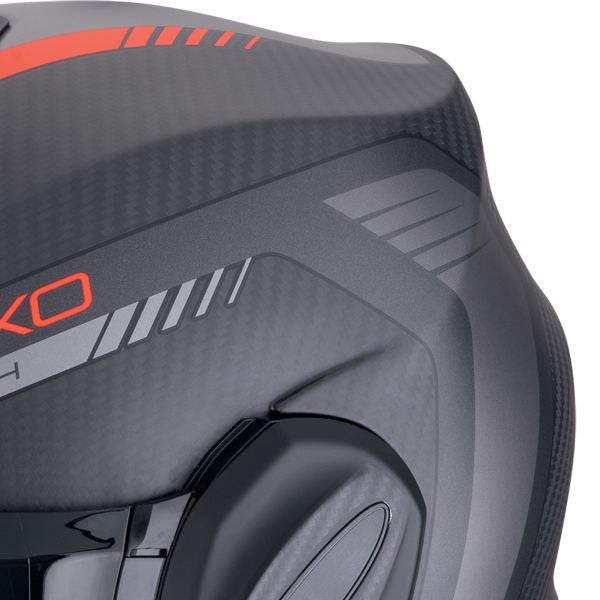 Scorpion Exo Tech Evo Carbon Cosy Matt Black Red