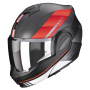 Casque Klapp Scorpion Exo Tech Evo Carbon Genus Matt Black Red