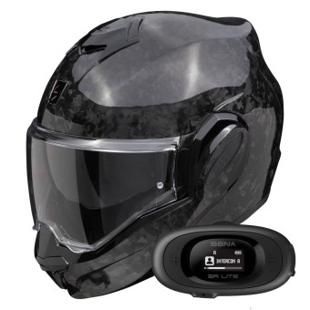 Klapp Scorpion Exo Tech Evo Carbon Onyx Black + Kit bluetooth 5R Lite Solo