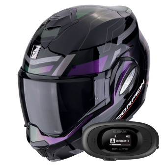 Klapp Scorpion Exo Tech Evo Conquer Black Chameleon + Kit bluetooth 5R Lite Solo