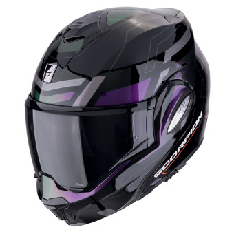 Scorpion Exo Tech Evo Conquer Black Chameleon + Kit Bluetooth 5S Solo