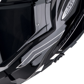 Scorpion Exo Tech Evo Conquer Black White + Kit Bluetooth Lokui K30
