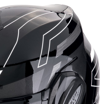 Scorpion Exo Tech Evo Conquer Black White + Kit Bluetooth Lokui K30