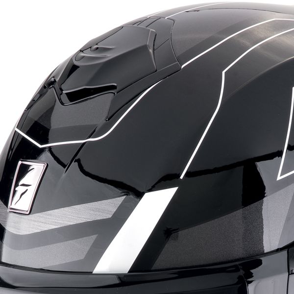 Scorpion Exo Tech Evo Conquer Black White + Kit Bluetooth BT Mini