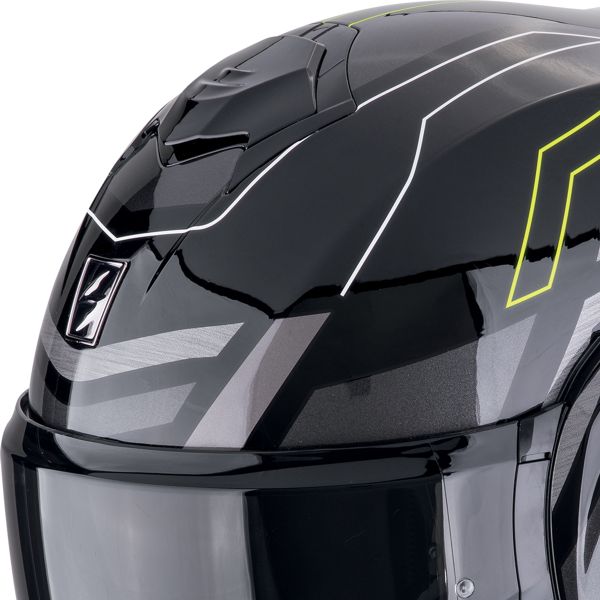 Scorpion Exo Tech Evo Conquer Black Yellow Fluo + Kit Bluetooth 5S Solo