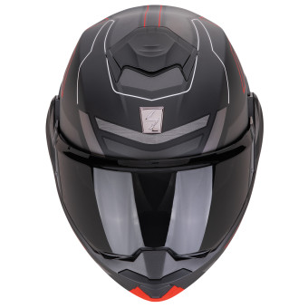 Scorpion Exo Tech Evo Conquer Matt Black Red + Kit bluetooth 5R Lite Solo