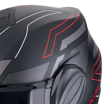 Scorpion Exo Tech Evo Conquer Matt Black Red + Kit bluetooth 5R Lite Solo