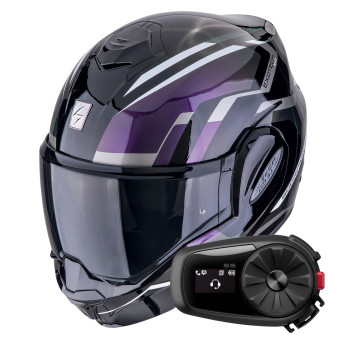 Klapp Scorpion Exo Tech Evo Furio Black Chameleon + Kit Bluetooth 5S Solo