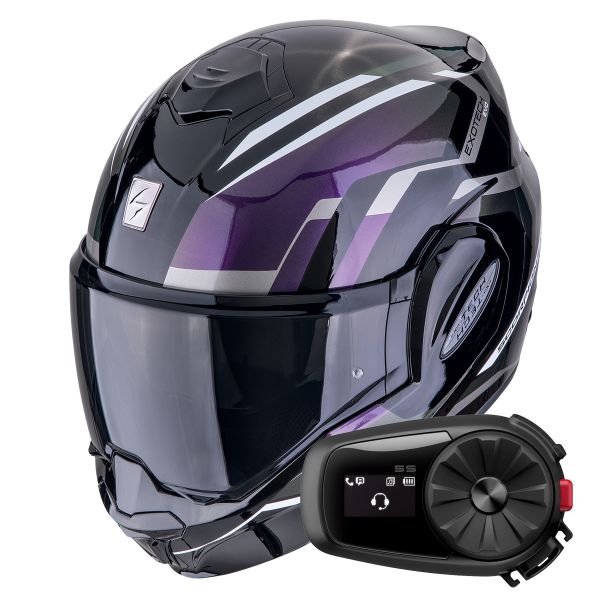 Klapp Scorpion Exo Tech Evo Furio Black Chameleon + Kit Bluetooth 5S Solo Klapp Scorpion Exo Tech Evo Furio Black Chameleon + Kit Bluetooth 5S Solo