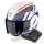 Pack Exo Tech Evo Furio White Red Blue + Kit Bluetooth BT Mini