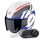 Pack Exo Tech Evo Furio White Red Blue + Kit Bluetooth Lokui K30