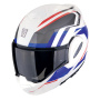 Casque Klapp Scorpion Exo Tech Evo Furio White Red Blue