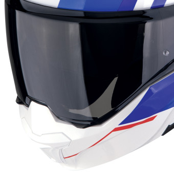 Scorpion Exo Tech Evo Furio White Red Blue + Kit bluetooth 5R Lite Solo