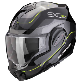 Scorpion Exo Tech Evo Pro Commuta Black Yellow + Kit bluetooth Exo-Com Link-1C