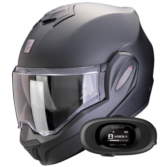 Klapp Scorpion Exo Tech Evo Pro Solid Black Matt + Kit bluetooth 5R Lite