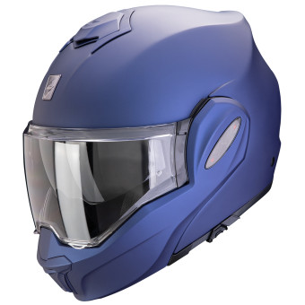 Scorpion Exo Tech Evo Pro Solid Blue Matt + Kit Bluetooth Lokui K30