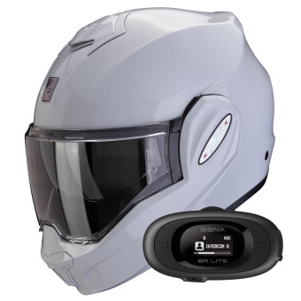 Klapp Scorpion Exo Tech Evo Pro Solid Light Grey + Kit bluetooth 5R Lite