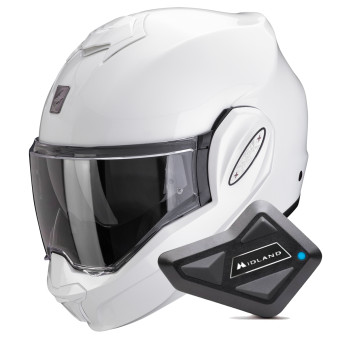 Klapp Scorpion Exo Tech Evo Pro White + Kit Bluetooth BT Mini
