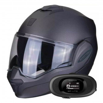 Klapp Scorpion Exo Tech Evo Solid Matt Anthracite + Kit bluetooth 5R Lite