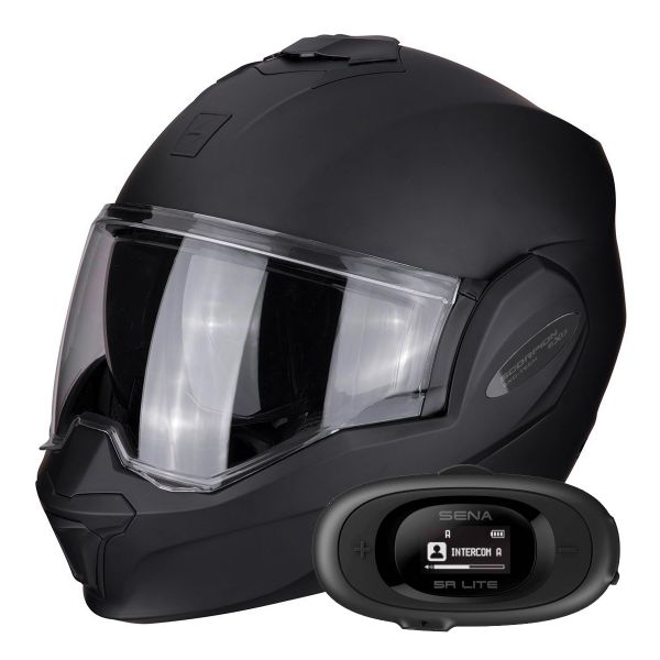 Klapp Scorpion Exo Tech Evo Solid Matt Black + Kit bluetooth 5R Lite