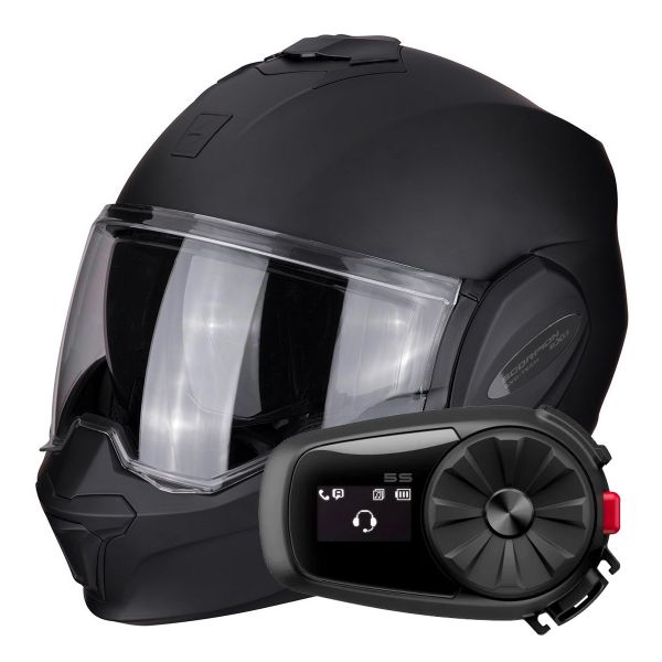 Klapp Scorpion Exo Tech Evo Solid Matt Black + Kit Bluetooth 5S