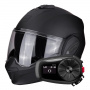 Casque Klapp Scorpion Exo Tech Evo Solid Matt Black + Kit Bluetooth 5S