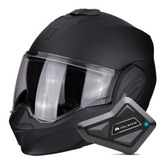 Klapp Scorpion Exo Tech Evo Solid Matt Black + Kit Bluetooth BT Mini