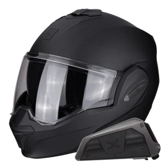 Klapp Scorpion Exo Tech Evo Solid Matt Black + Kit bluetooth Exo-Com Link-1