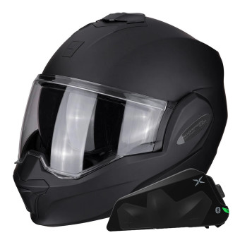Klapp Scorpion Exo Tech Evo Solid Matt Black + Kit bluetooth Exo-Com Link-1C