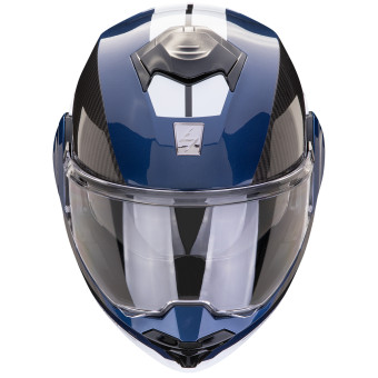 Scorpion Exo Tech Evo Team Blue Black White + Kit Bluetooth BT Mini