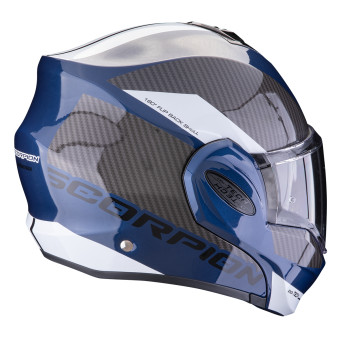 Scorpion Exo Tech Evo Team Blue Black White + Kit Bluetooth BT Mini