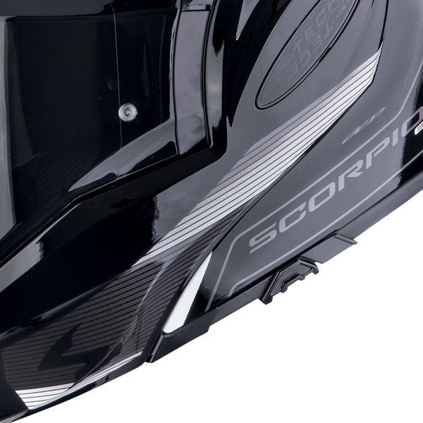 Scorpion Exo Tech Evo Traveller Black White + Kit bluetooth 5R Lite Solo