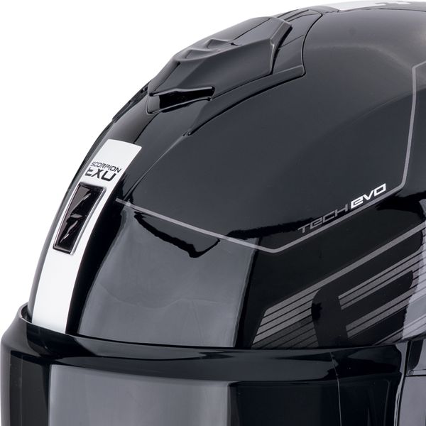 Scorpion Exo Tech Evo Traveller Black White + Kit bluetooth 5R Lite Solo