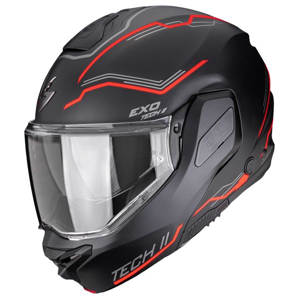 Klapp Scorpion Exo-Tech II Dash Matt Black Silver Red