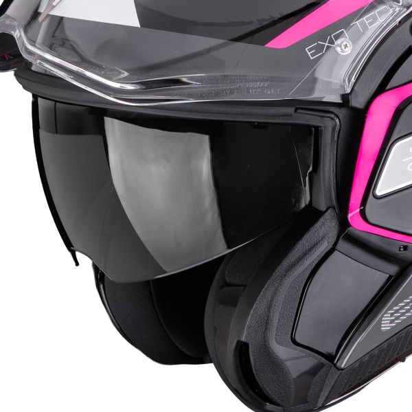 Scorpion Exo-Tech II Passager Black Silver Pink