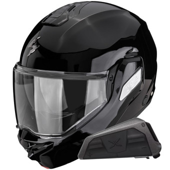 Klapp Scorpion Exo-Tech II Solid Black + Kit bluetooth Exo-Com Link-1