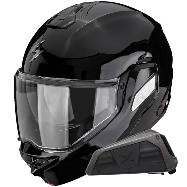 Klapp Scorpion Exo-Tech II Solid Black + Kit bluetooth Exo-Com Link-1