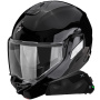 Casque Klapp Scorpion Exo-Tech II Solid Black + Kit bluetooth Exo-Com Link-1C