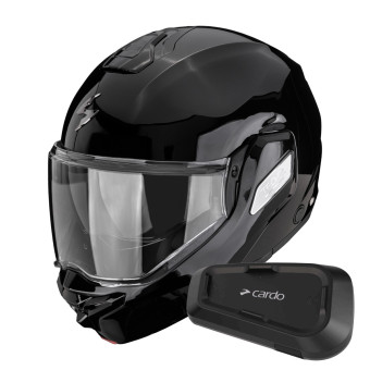 Casque Klapp Scorpion Exo-Tech II Solid Black + Kit Bluetooth Spirit Casque Klapp Scorpion Exo-Tech II Solid Black + Kit Bluetooth Spirit