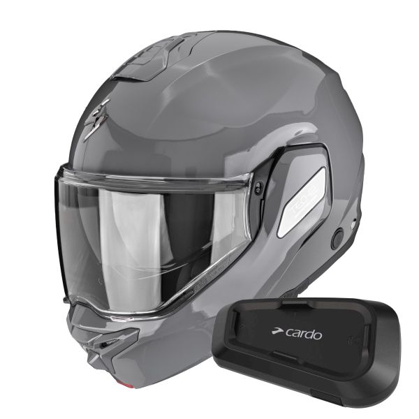 Klapp Scorpion Exo-Tech II Solid Cement Grey + Kit Bluetooth Spirit