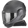 Casque Klapp Scorpion Exo-Tech II Solid Matt Anthracite + Kit bluetooth Exo-Com Link-1