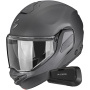 Casque Klapp Scorpion Exo-Tech II Solid Matt Anthracite + Kit Bluetooth Spirit