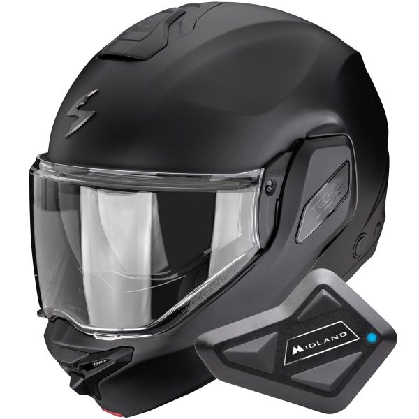 Klapp Scorpion Exo-Tech II Solid Matt Black + Kit Bluetooth BT Mini