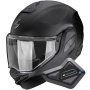 Casque Klapp Scorpion Exo-Tech II Solid Matt Black + Kit Bluetooth BT Mini