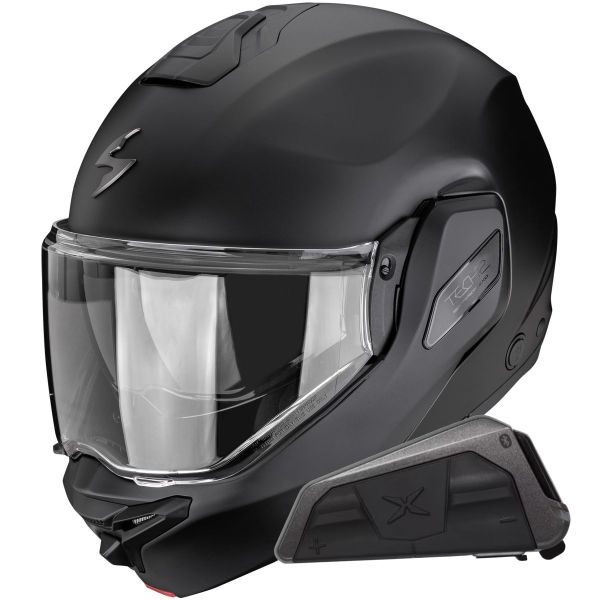 Klapp Scorpion Exo-Tech II Solid Matt Black + Kit bluetooth Exo-Com Link-1
